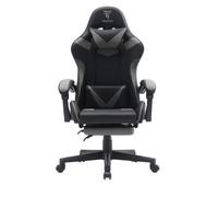 Tempest Shake Silla Gaming con Reposapiés y Masaje Gris