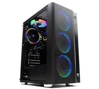Tempest Stockade Caja PC M-ATX, ARGB, 4 Ventiladores ARGB 120mm, GPU 345mm, Chasis SPCC 0.7mm, USB 3.2, Negro (Umbra Negra)