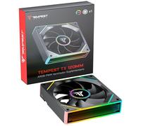 Tempest TX 120mm ARGB PWM Ventilador Suplementario Negro