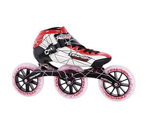 Tempish Atatu Patines Profesionales para Velocidad Ruedas en Línea, Unisex Adulto, Rojo, 31.70 cm