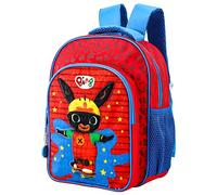 Templar Bing Kids,Mochila escolar para niños y niñas con bolsillos laterales de malla y bolsillo frontal con cremallera, multicolor, 30 cm (altura), 25 cm (ancho), 12 cm (profundidad) (1029P-9681)
