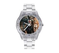 Templar Knight - Reloj de pulsera de acero inoxidable para hombre, de negocios, relojes personalizados para mujer