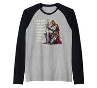 Templario Mujer Caballero Versículo Bíblico Cristiano Que Dice Camiseta Manga Raglan