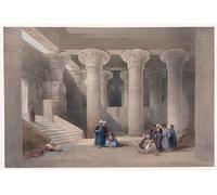 Temple at Esneh [Isnâ] 25 de noviembre de 1838. David Roberts (1846-1849) - Póster impreso (18 x 24)