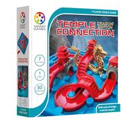 smart games - Temple Connection Dragon Edition, 1 Player Puzzle Game with 80 Challenges, 7+ Years