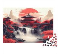 Temple japonais-Asian Landscape ArtPuzzles 1000 Pièces Pour Adultes, Jeux Éducatifs