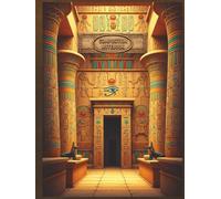 Temple of Pharaohs - Composition Notebook: An Ancient Egyptian Wide-Ruled Hardcover Journal - 200 Pages | 8.25 x 11 in | Giftable Collectible for History Lovers