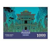 Temple of The Gods 1000 Stück Ökopapier Puzzle Secret Architecture Stressabbau Familienspiel Puzzles Als Wohnaccessoires 70x50cm/1000pcs