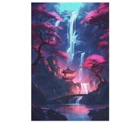 Temple Rompecabezas de madera para adultos y adolescentes, 1000 piezas, para niños, rompecabezas, decoración de pared, moderno, arte y juguetes, regalo interesantes, 78 x 53 cm