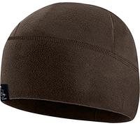 Temple Tape Gorro de forro polar táctico, gorro de forro polar, para hombre y mujer, Marrón profundo, X-Large