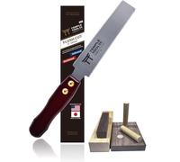 Sierra japonesa de corte empotrado - Sierra de tracción de doble filo de 6 pulgadas para tacos de corte empotrado, clavijas, cuñas - Sierra de mano de madera blanda de madera dura - Sierra de madera