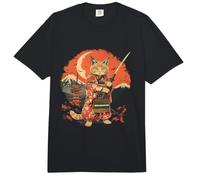 Templo de la Pagoda del Arte japonés del Gato Ninja japonés del Gato samurái Comfort Colors Adult Heavyweight T-Shirt