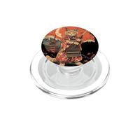 Templo de la Pagoda del Arte japonés del Gato Ninja japonés del Gato samurái PopSockets PopGrip para MagSafe