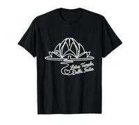 Templo de Lotus, Delhi, India Signature Heart Art Souvenir Camiseta