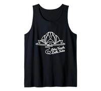 Templo de Lotus, Delhi, India Signature Heart Art Souvenir Camiseta sin Mangas