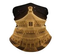 Templo del Cielo Calentador De Cuello Viento Polvo Prueba Pasamontañas Cómodo Polainas De Cuello para Hombre Senderismo Secado Rápido Bandana