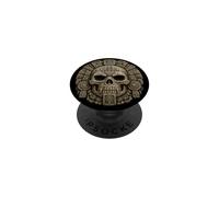 Templo Maya Calavera Reliquia Piedra Antigua Arte Guardián PopSockets PopGrip Adhesivo