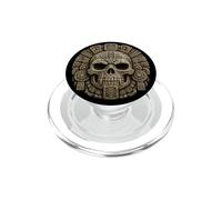 Templo Maya Calavera Reliquia Piedra Antigua Arte Guardián PopSockets PopGrip para MagSafe