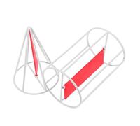 TEMPNAP 1 Juego Geométricos de Cilindro y Cono con Marco Metálico Educativas para Cálculo de Volumen y Área Superficial Clases de Matemáticas de