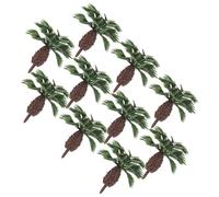 TEMPNAP 10 Piezas de Mini Árboles de Plástico para Micro-paisajes y Jardines Pequeños, Representación de Árbol Realista para Adorno Artístico y Creación DIY