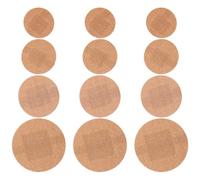 TEMPNAP 160piezas Vendajes Adhesivos Circulares de Tela Elástica Transpirable para Dedos y Articulaciones Impermeables y Suaves para Cuidado de Heridas Diarias Marrón