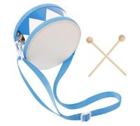 TEMPNAP 1juego Tambor Infantil De Doble Cara Diseño De Madera Percusión Manual Para Niño Niña Para Educación Musical Escuelas y Actividades Creativas