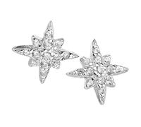 TEMPNAP 1par Pendientes De Estrella Para Mujeres Aretes De Estudio De Diseño Elegante y Moderno Joyas De Moda Para Fiesta y Uso Diario Platino