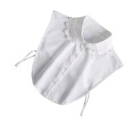 TEMPNAP 1pieza Collar Falso Desmontable De Media Blusa Para Mujer Cuello Decorativo Para Vestidos y Suéteres Para Fiestas y Ocasiones Especiales Color Blanco