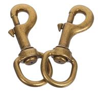 TEMPNAP 2 Ganchos de Resorte con Articulaciones Giratorias para Collar de Mascota Hebilla de Aleación de Zinc, 2 Piezas, Accesorios para Perros y Gatos para Salir