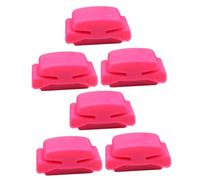 TEMPNAP 2 Juegos Elegir La Cubierta Soporte Guitarra Pin up Cartapacios Guitar Stand Púas De Bajo Poseedor Clip De Púa Suministro De Púa Clip De Goma Púa Caucho Rosa 3 Piezas * 2