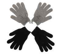 TEMPNAP 2 Pares de Guante Exfoliante Corporal de Poliéster para Ducha, Ideales para Limpieza Profunda Diaria y Exfoliación de Tejido Muerto en Baño