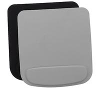 TEMPNAP 2 Piezas Alfombrilla de Ratón con Reposamuñecas de Eva Suave Soporte Ergonómico para Muñeca para Ordenador y Oficina Color Negro y Gris