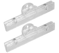 TEMPNAP 2 piezas Clips de Partituras Musicales de Acrílico Transparente Soporte de Página para Sujetapáginas para Piano Guitarra y Violín Alta y Visibilidad Clara