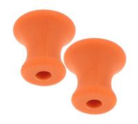 TEMPNAP 2 Piezas Soporte de Goma Naranja para Diapasón de Sanación Vibracional, Base Estable y Portátil para Meditación y Terapia de Sonido en Sesiones de Relajación