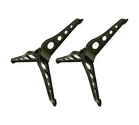 TEMPNAP 2 Piezas Soporte para Árbol de Navidad de 1, 2m Abs Base Triangular | Abrazadera Espiral Ajustable, Patas Antideslizantes Goma, Montaje Fácil