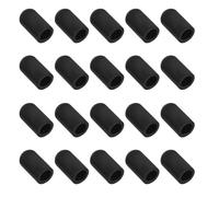 TEMPNAP 20piezas Funda para Baquetas de Silicona Negro Amortiguadores de Puntas para Batería Accesorios de Práctica Silenciosa para Instrumentos Musicales Reemplazo de Sordina