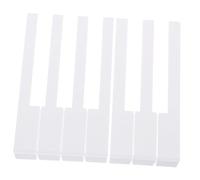 TEMPNAP 2piezas Unidades Teclas De Repuesto para Piano Cubierta Blanca Accesorios Profesionales para Reparación De Teclado Piano Complementario para Uso Personal y Profesional