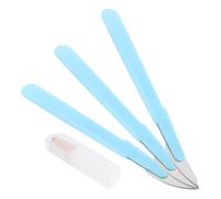 TEMPNAP 3 Cortadores de Pan de Acero al Carbono Escala, Herramienta para Marcar Masa y Cortar Pan, Color Azul, Set de 3 Unidades, Utensilios para Hornear y Cocina Doméstica
