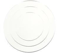 TEMPNAP 3 Piezas Tableros de Espejo Acrílico para Fotografía de Productos, Material Acrílico Plata, Reflejo Nítido y Protección Ambiental para Accesorios Pequeños