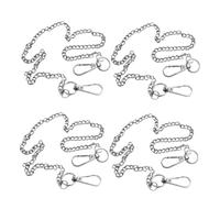 TEMPNAP 4piezas Cadenas Metálicas Para Pantalones y Cartera Con Mosquetones Cadenas De Jeans y Accesorios De Estilo Casual