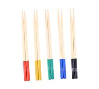 TEMPNAP 5 Pares Tambor De Madera Palos Pequeño Palillo De Tambor De Colores Batería Para Arce Multi Mazos Bambú