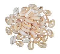 TEMPNAP 50 Colgantes de Conchas Marinas Naturales Beige para Hacer Joyas DIY Diseño Único, Accesorios Simples y Elegantes para Pendientes y Collares