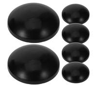 TEMPNAP 6 Tapas de Goma Negras Piezas de Repuesto Seguras y Resistentes para Postes de Trampolín para Protección de Varillas en Juegos al Aire Libre