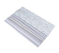 TEMPNAP 7 Hojas Cuadradas de Tela de Algodón Diseño Floral, Fácil de Cortar y Pegar, Ideales para Manualidades para Crear Muñecas y Flores, Tamaño 50x50 Cm