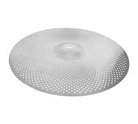 TEMPNAP Accesorio para Batería de Aleación Plateada para Kit de Batería, Silenciador de Platillos de 14 Pulgadas Reducción de Ruido para Práctica en Casa