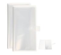 TEMPNAP Álbum de Entradas Portátil 2 Piezas Diseño Transparente, Material Pp, Capacidad para 80 Billetes, Protector y Multifuncional, Adecuado para Coleccionables y Obsequio en Vacaciones