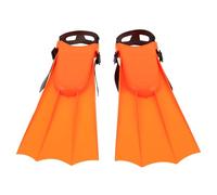 TEMPNAP Aletas para Buceo y Esnórquel, Aletas para Nadar, Eva y PVC, Talla 30-36, Color Naranja, para Adultos, para Piscina y Natación