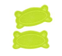 TEMPNAP Alfombrilla Verde de Color para Forma Arena a Hueso Gato Resistente Arañazos y Ecológica para Proteger Adecuado Suelos y Alfombras
