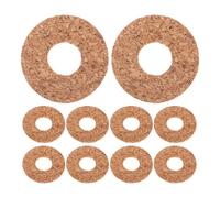 TEMPNAP Almohadillas y Autoadhesivas de 40 Púas para la Guitarra de Corcho Color Caqui, Material Resistente en para Mejorar de Eléctrica Acústica