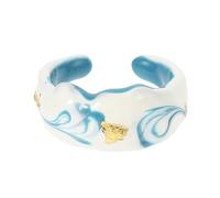 TEMPNAP Anillo Cobre Creativo con Diseño Romántico Anillo para Día de San Valentín Simple y Elegante para Parejas